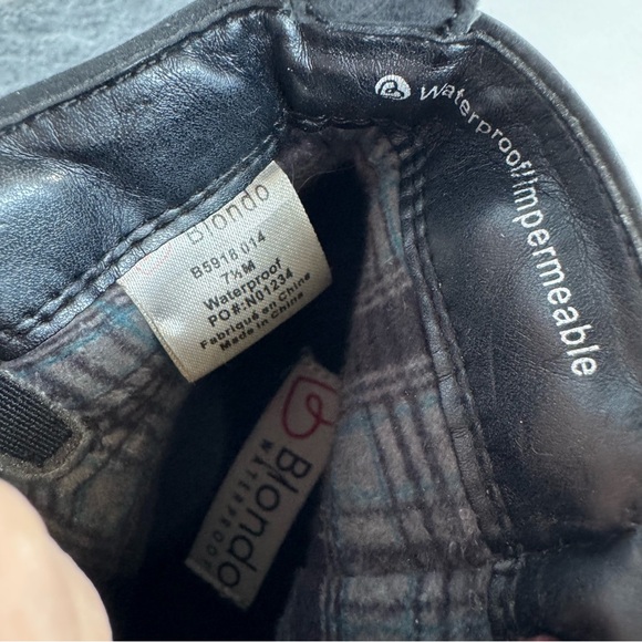 Blondo Vegas 2 Bootie Waterproof Black Ankle Boots 7.5 - Picture 8 of 13